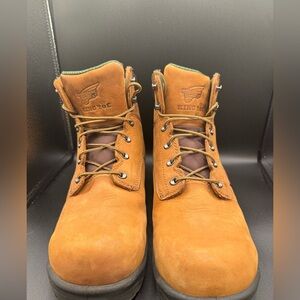 Red Wing Brown Leather Waterproof Steel Toe King Toe Boots #2235